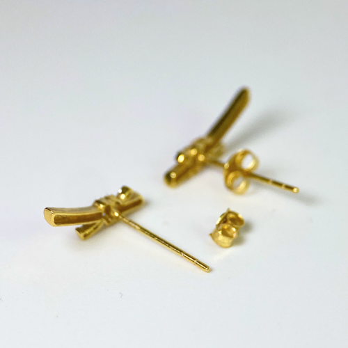 Solid 18k Gold Knot Earrings