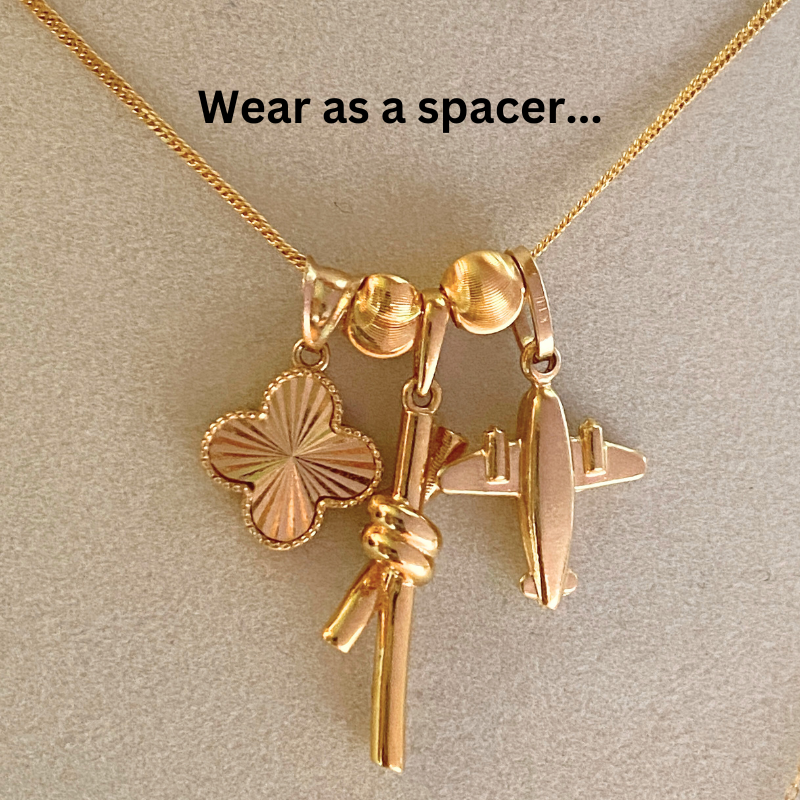 18K Gold Lucky Cat Eye Bead 5mm