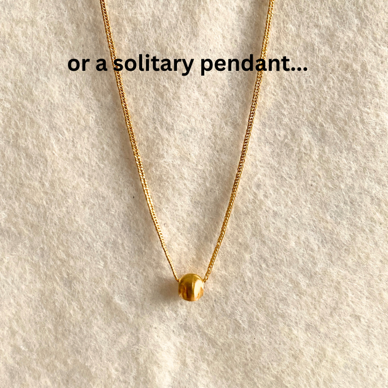 18K Gold Lucky Cat Eye Bead 5mm