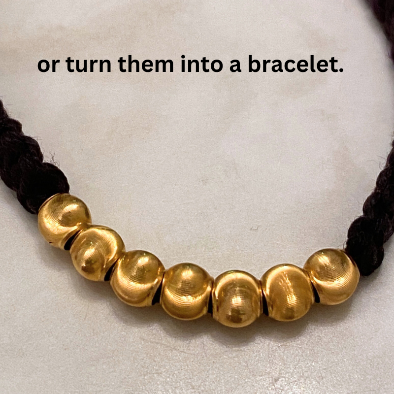 18K Gold Lucky Cat Eye Bead 5mm