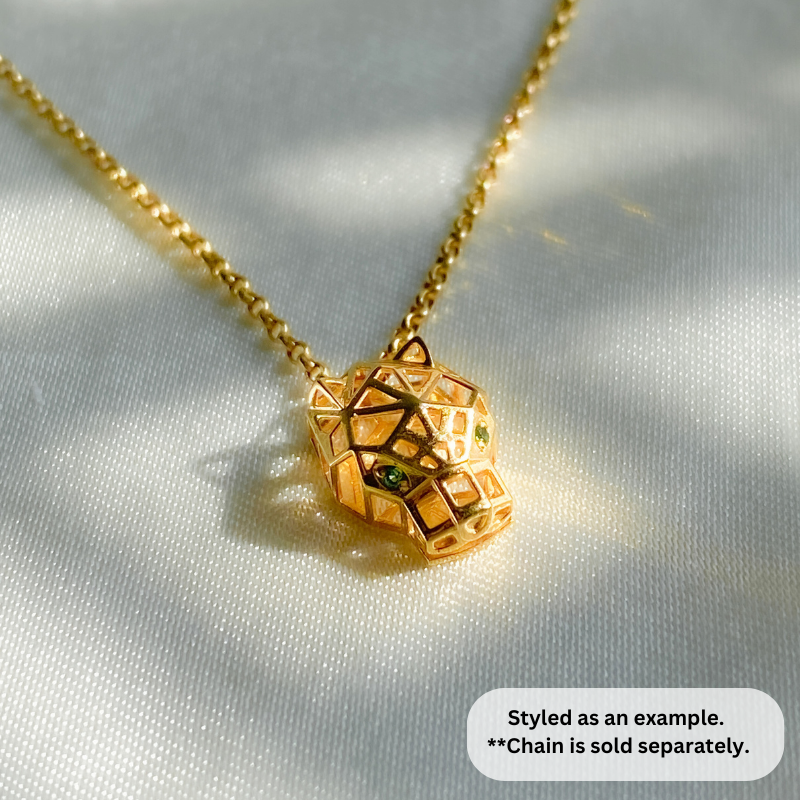 18K Gold Mini Panther Pendant
