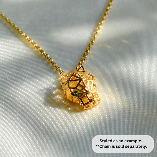 18K Gold Mini Panther Pendant