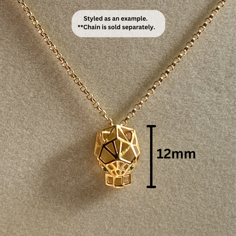 18K Gold Mini Panther Pendant