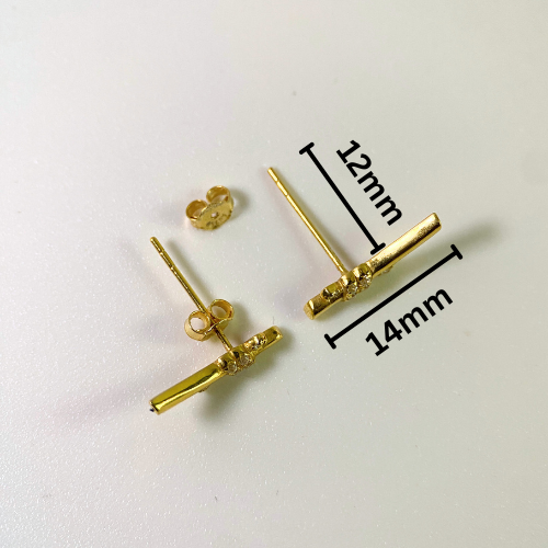 Solid 18k Gold Knot Earrings
