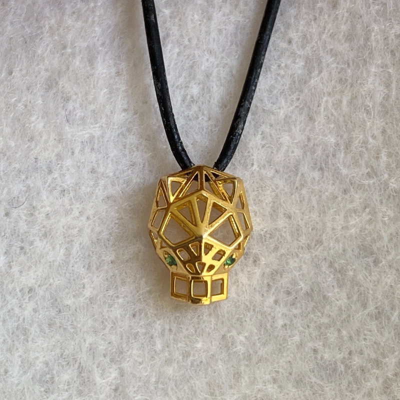 18K Gold Mini Panther Pendant