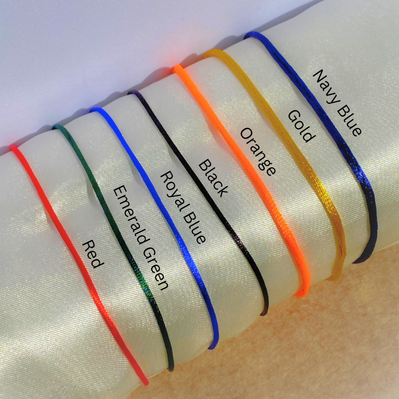 Handmade Cord Bracelets with Solid 18k Gold Charms