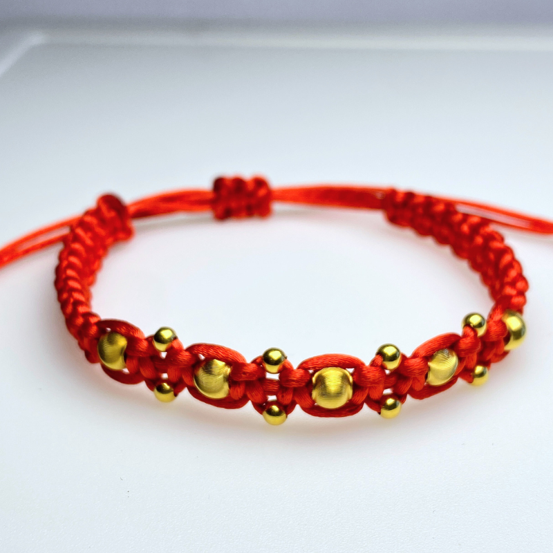 18K Gold Starburst Bracelet for Men and Women