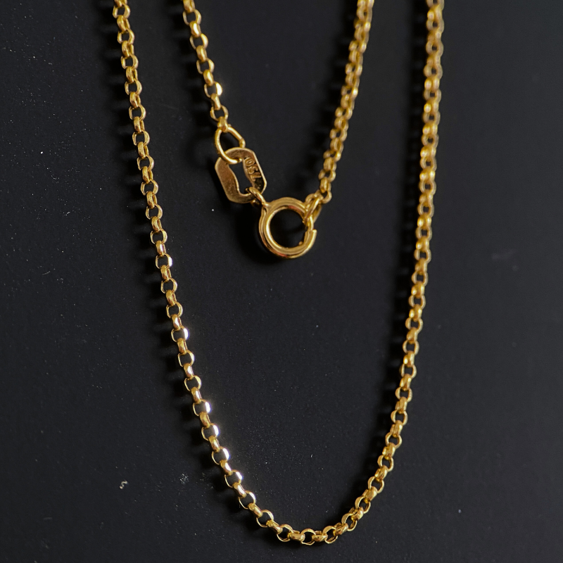 18K Solid Gold Rolo Chain