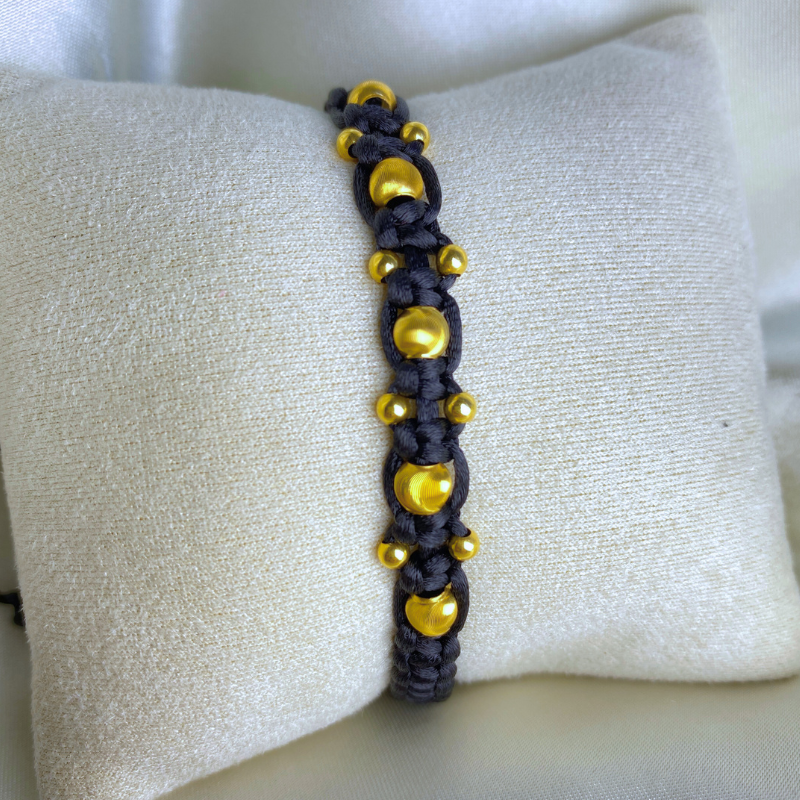 18K Gold Starburst Bracelet for Men and Women