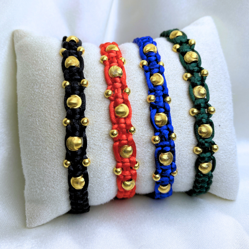 18K Gold Starburst Bracelet for Men and Women