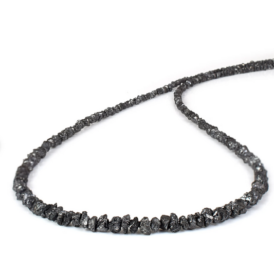 Luna Noir Black Diamond and 18k Solid Gold Necklace