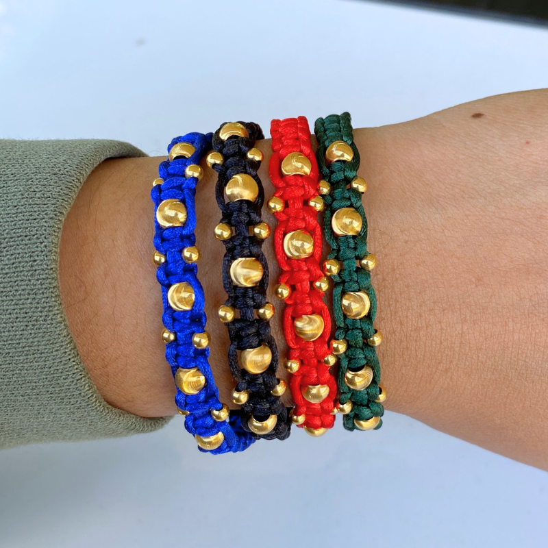 18K Gold Starburst Bracelet for Men and Women