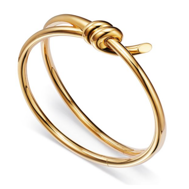 18K Gold Knot Bangle