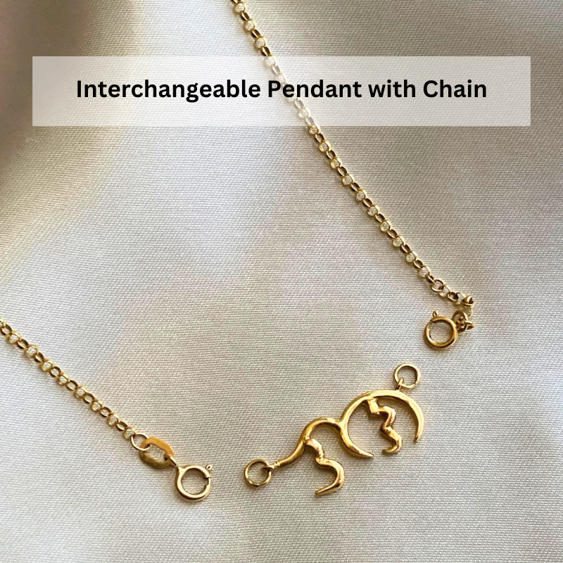 18K Solid Gold Personalized Nameplate Necklace