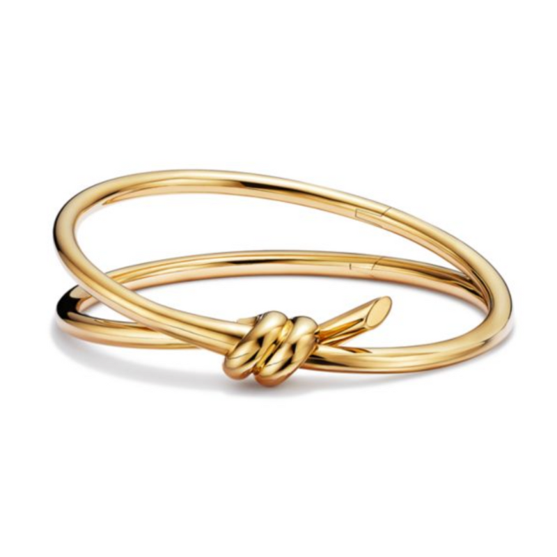 18K Gold Knot Bangle