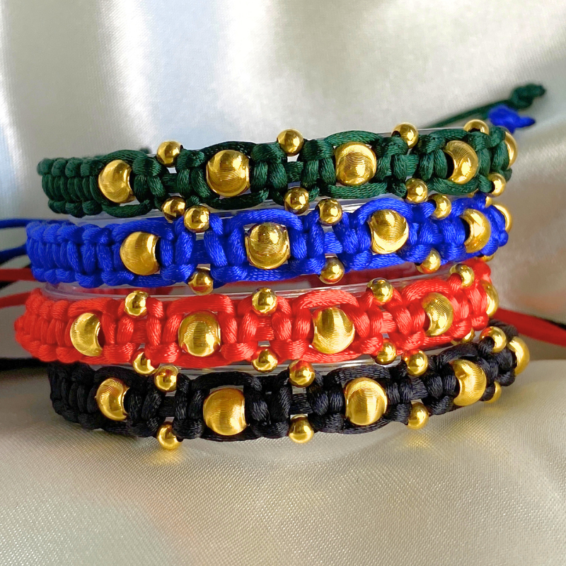 18K Gold Starburst Bracelet for Men and Women