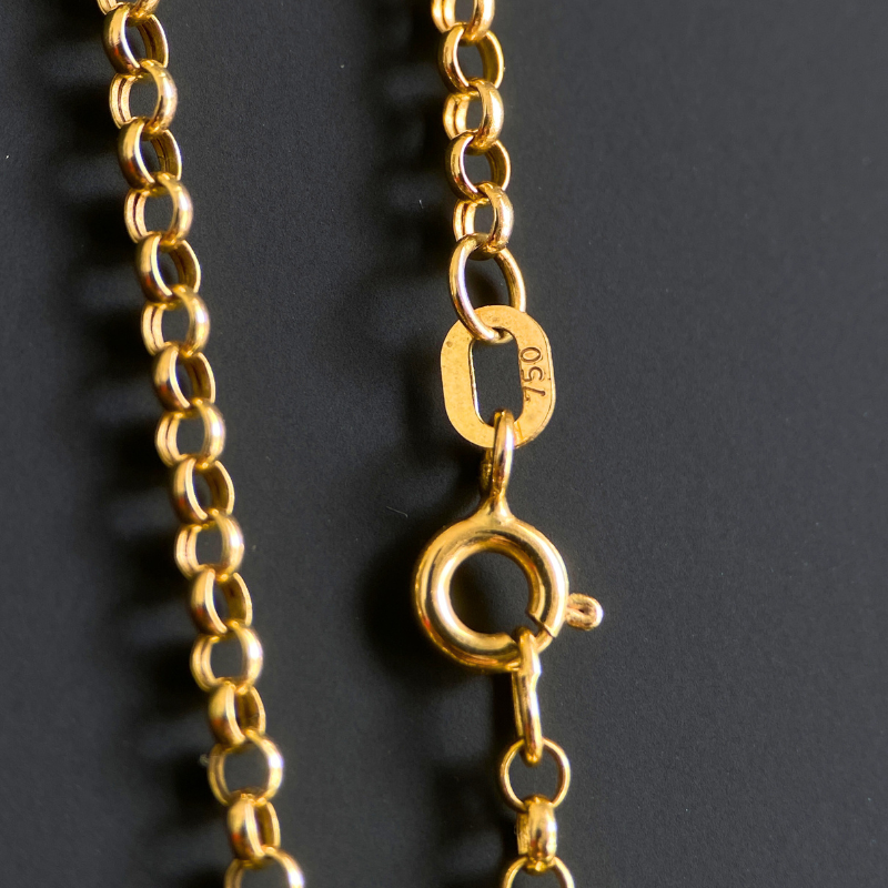 18K Solid Gold Rolo Chain