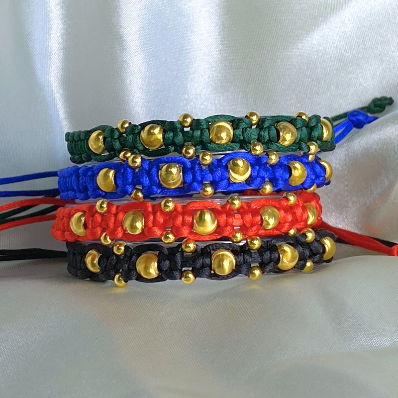 18K Gold Starburst Bracelet for Men and Women