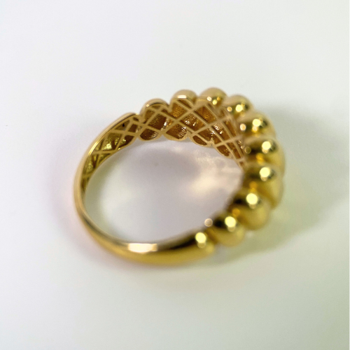 18K Gold Croissant Ring
