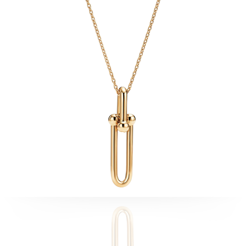 Real 18k Gold Hardwear Link Pendant