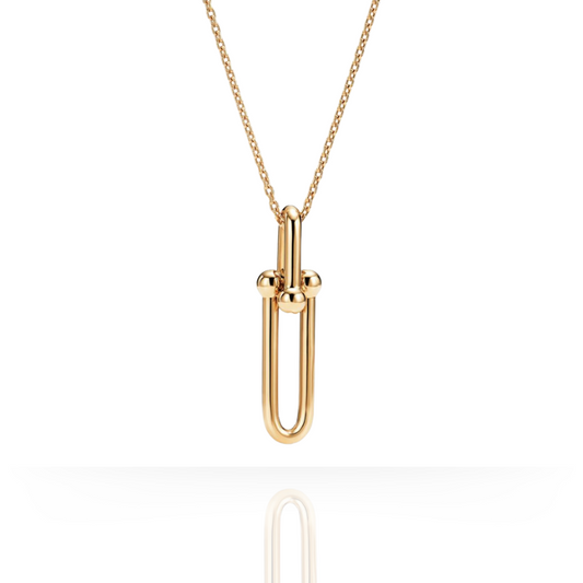 Real 18k Gold Hardwear Link Pendant