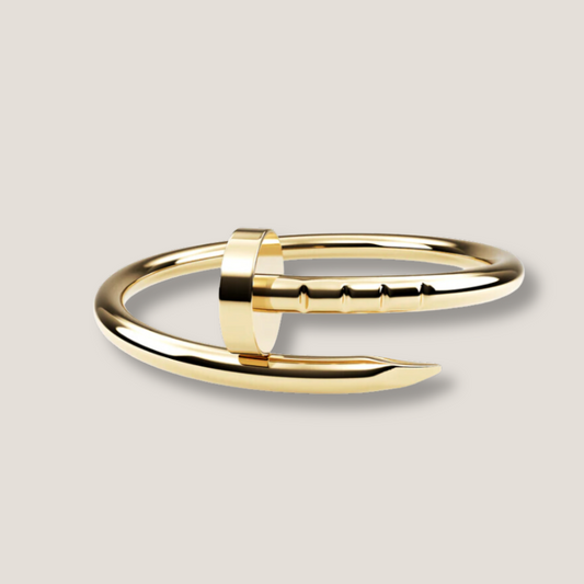 18K Solid Gold Nail Ring