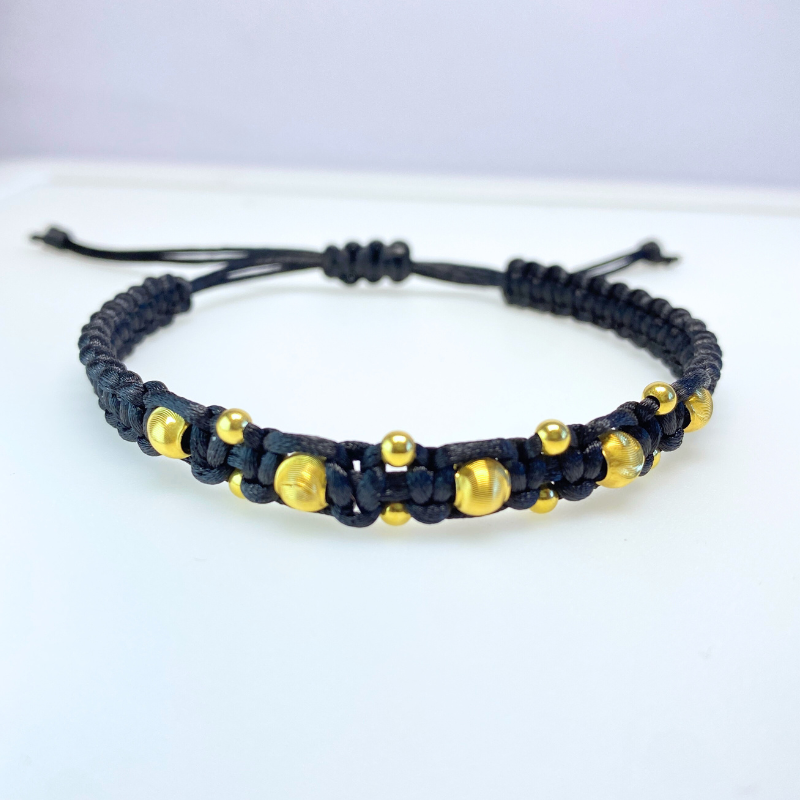18K Gold Starburst Bracelet for Men and Women