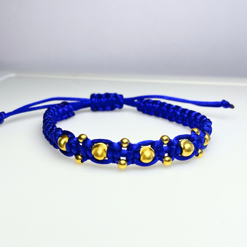 18K Gold Starburst Bracelet for Men and Women