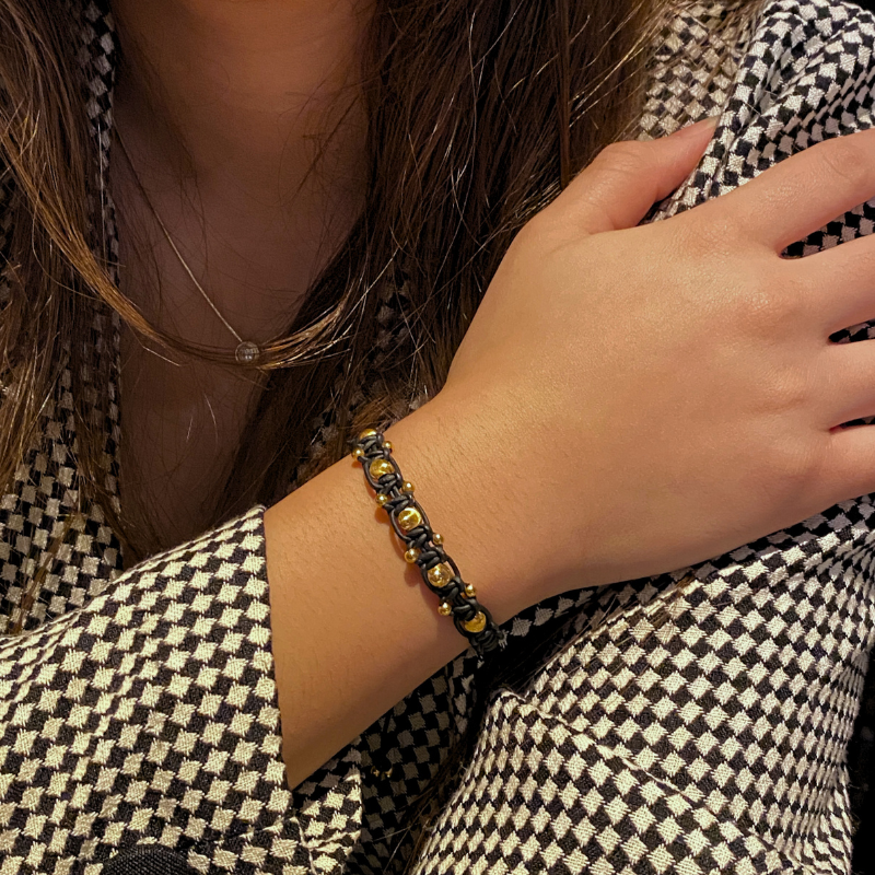 18K Gold Starburst Bracelet for Men and Women